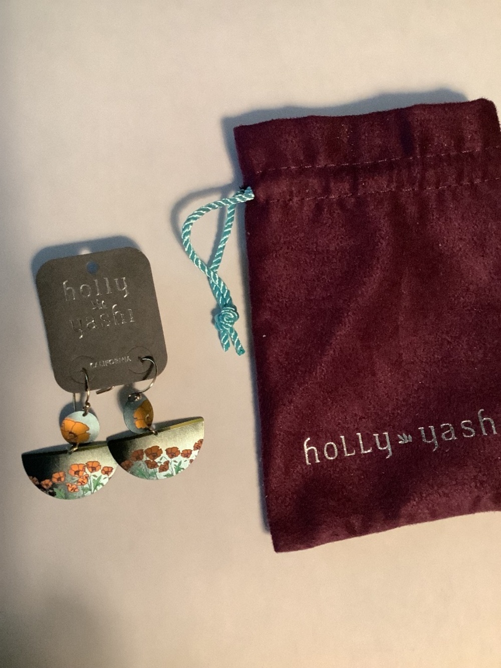Holly Yashi niobium poppy earrings